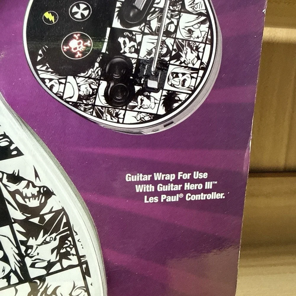 Guitar Hero 3‎ Les Paul Guitar Wrap Faceplate OEM Sealed New Red Octane Xbox